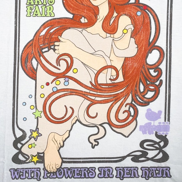 Woodstock ‘With Flowers In Her Hair’ Band Tee - Picture 3 of 3